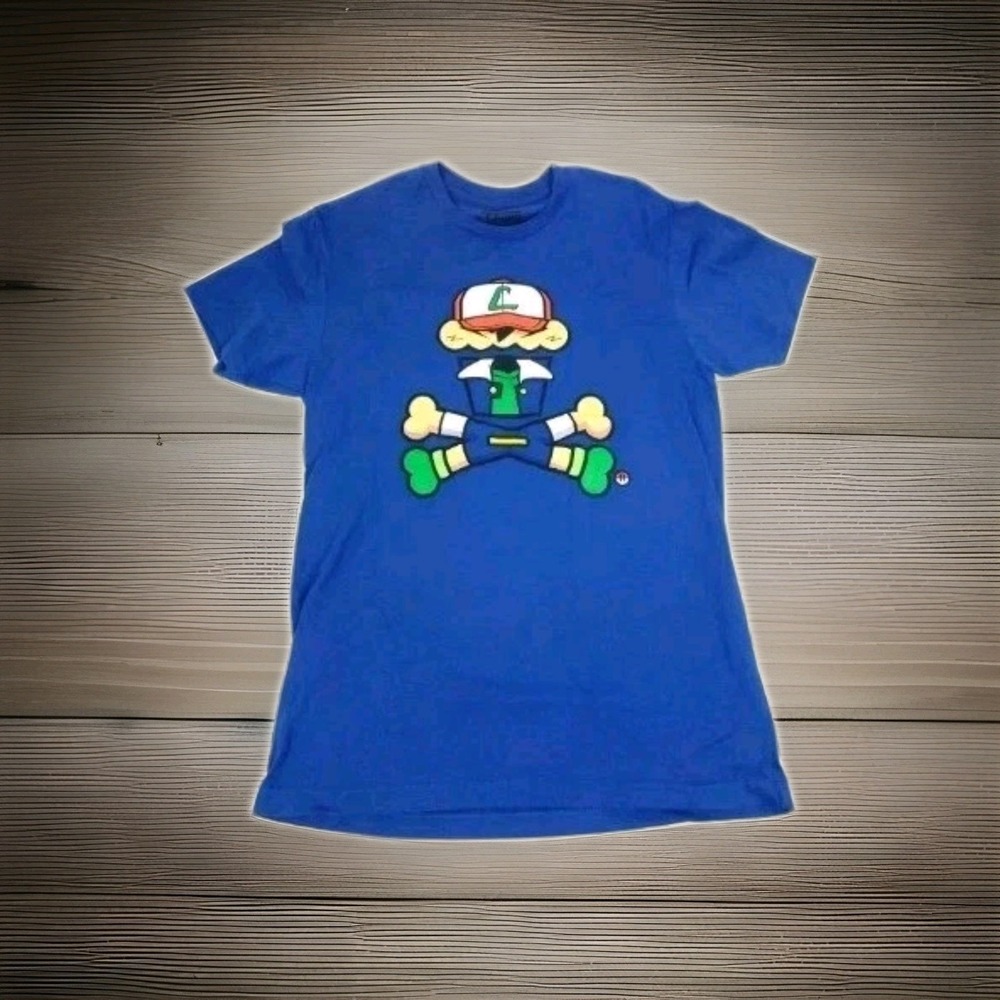 JOHNNY CUPCAKES Pokemon Ash Ketchum T-Shirt Mens Sz XXL‎ Bagged New